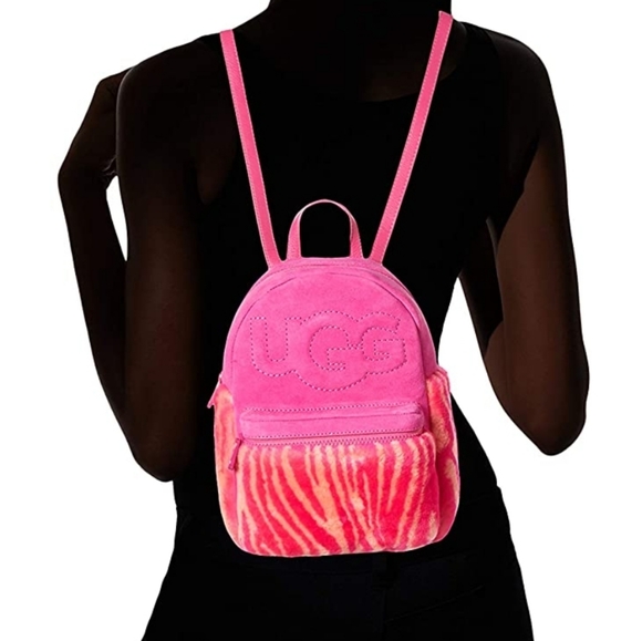 UGG Dannie II Mini Sheepskin Zebra Backback - Picture 11 of 11